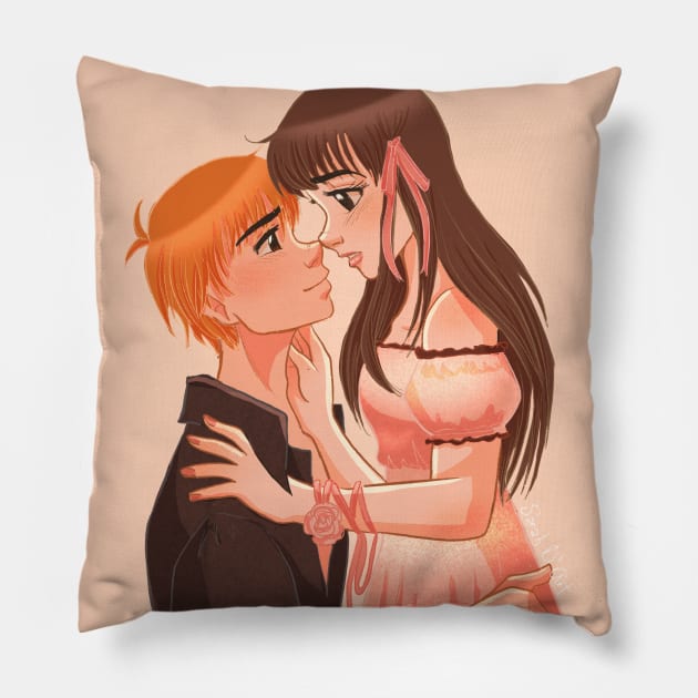 Kyo And Tohru Fruits Basket Throw Pillow