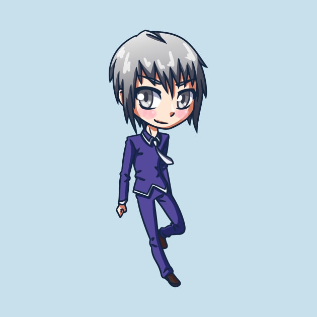 Yuki Sohma Chibi Fruits Basket Phone Case - Image 2