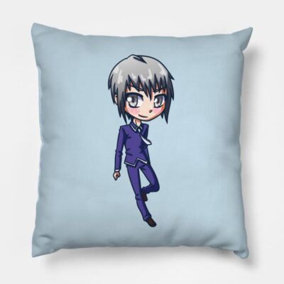 Yuki Sohma Chibi Fruits Basket Throw Pillow