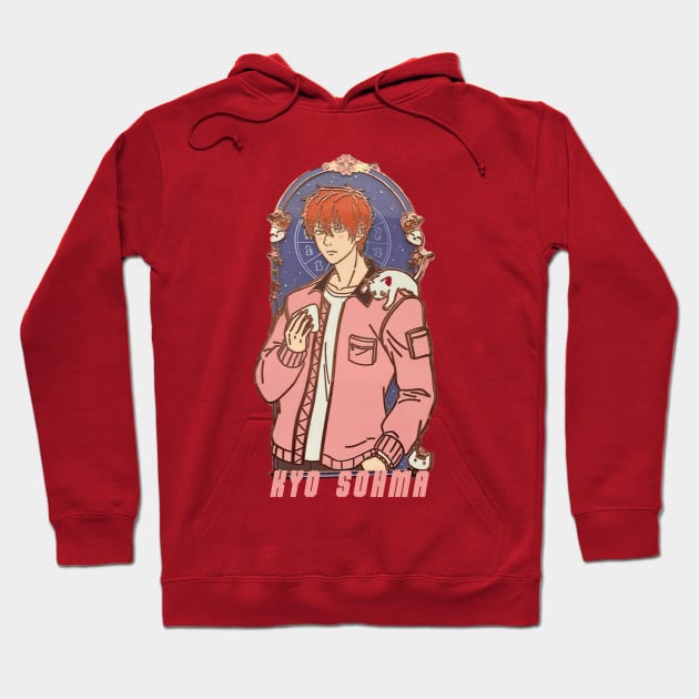 Kyo Sohma Art Anime Fruits Basket Hoodie - Image 4
