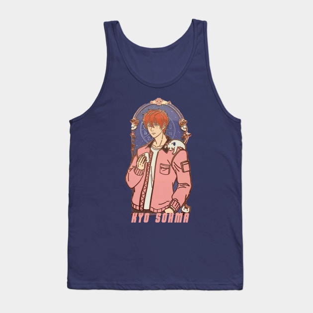 Kyo Sohma Art Anime Fruits Basket Tank Top - Image 2
