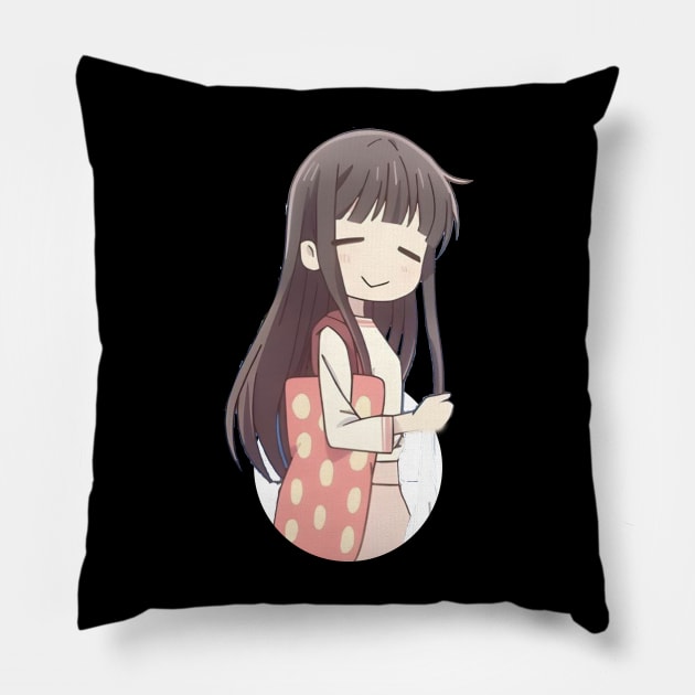 Funny Tohru Manga Fruits Basket Throw Pillow