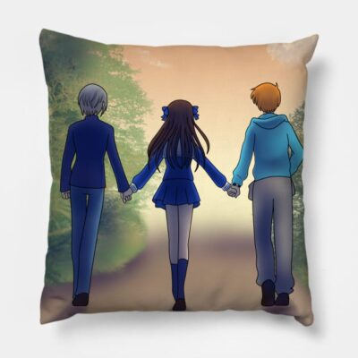 Lets Stay Together Always Fruits Basket Throw Pillow